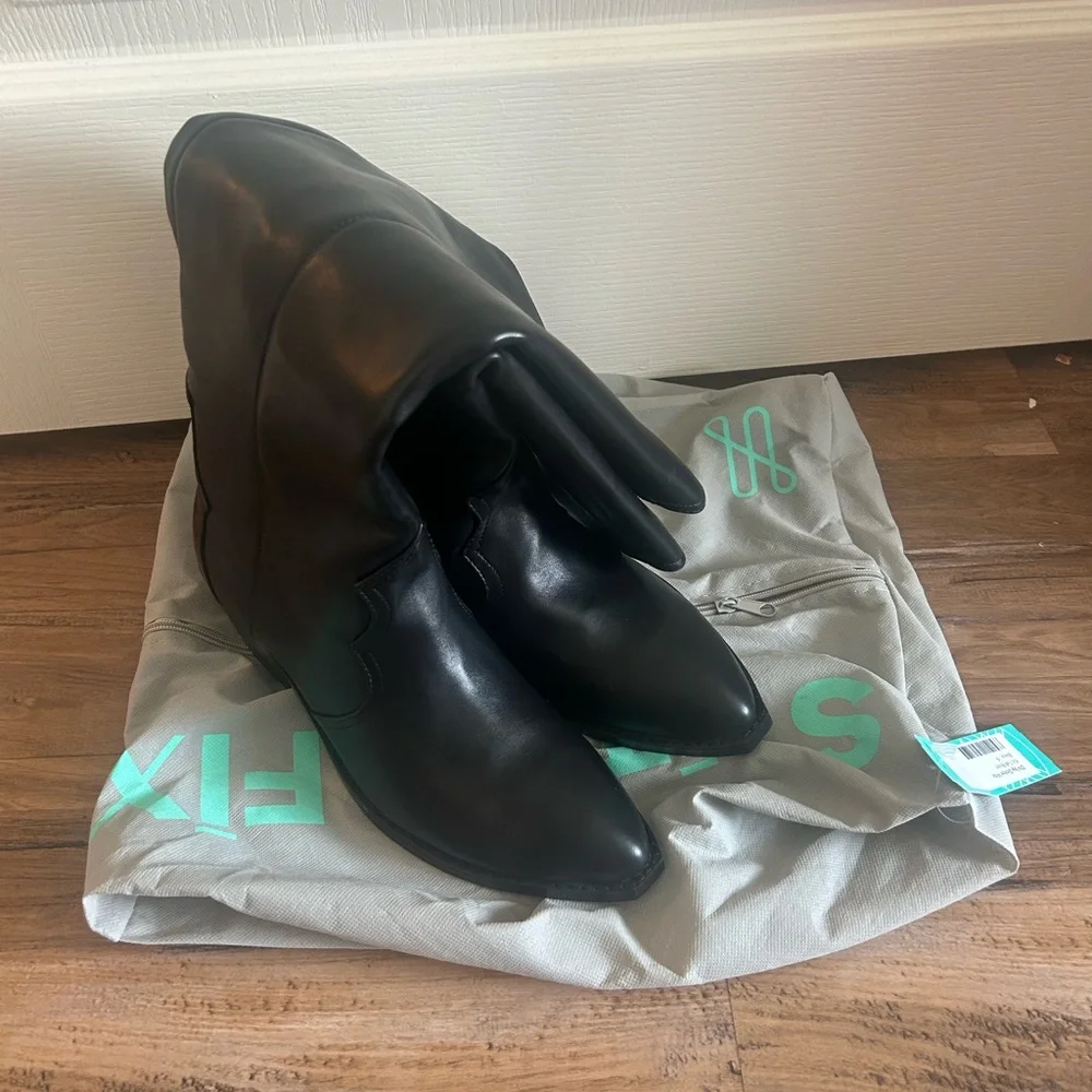 Dolce Vita Black Over-the-Knee Pointed Toe Boots